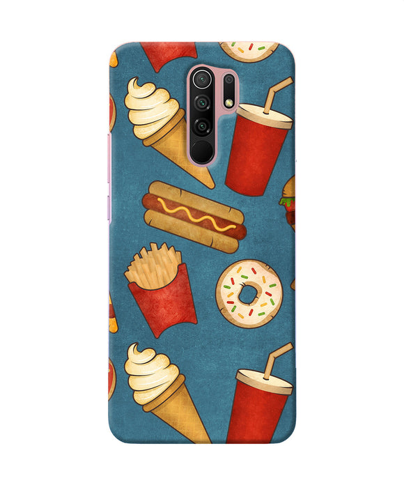 Abstract Food Print Redmi 9 Prime / Poco M2 / M2 Reloaded Back Cover