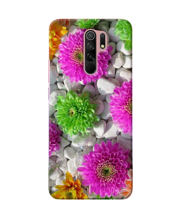Natural Flower Stones Redmi 9 Prime / Poco M2 / M2 Reloaded Back Cover