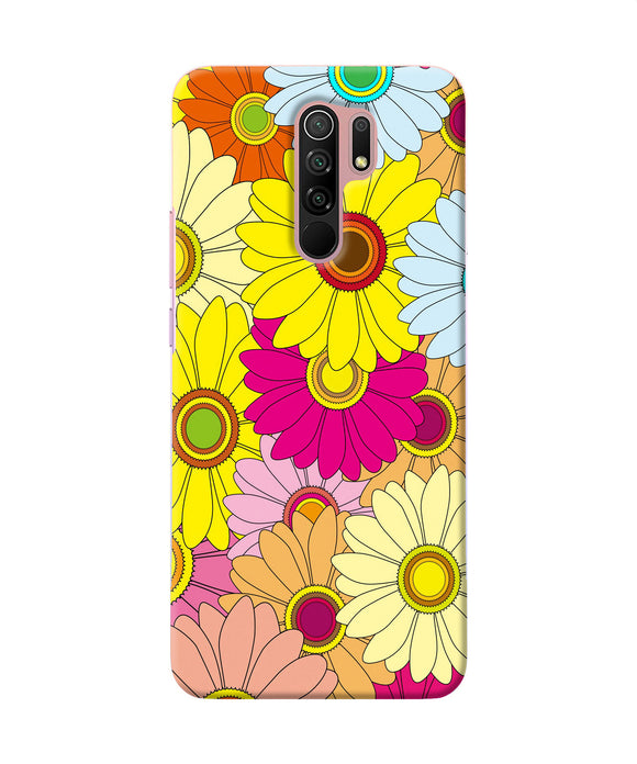 Abstract Colorful Flowers Redmi 9 Prime / Poco M2 / M2 Reloaded Back Cover