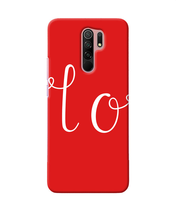 Love One Redmi 9 Prime / Poco M2 / M2 Reloaded Back Cover