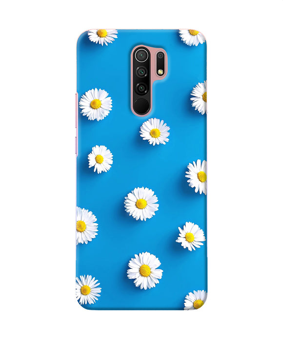 White Flowers Redmi 9 Prime / Poco M2 / M2 Reloaded Back Cover