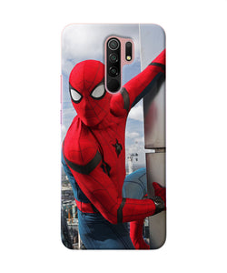 Spiderman On The Wall Redmi 9 Prime / Poco M2 / M2 Reloaded Back Cover