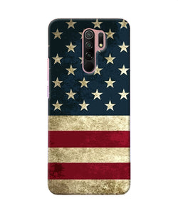 Vintage Us Flag Redmi 9 Prime / Poco M2 / M2 Reloaded Back Cover