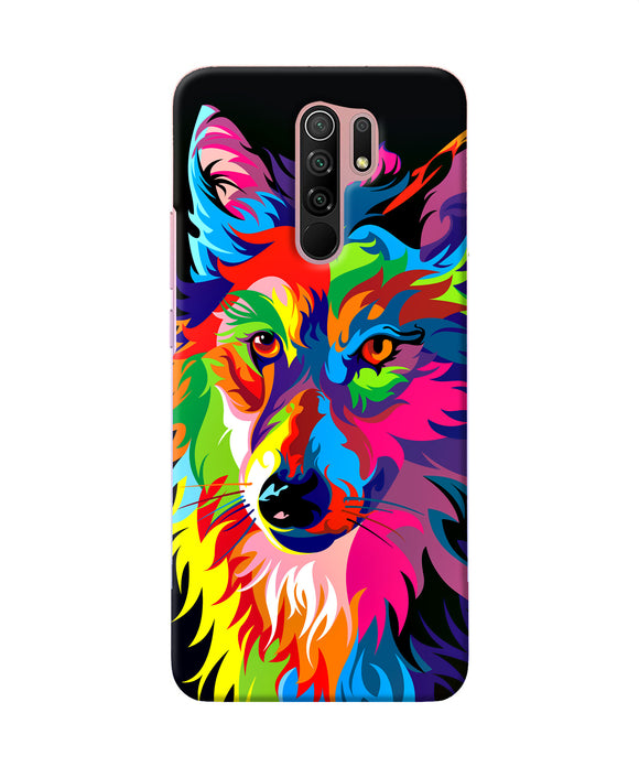 Colorful Wolf Sketch Redmi 9 Prime / Poco M2 / M2 Reloaded Back Cover