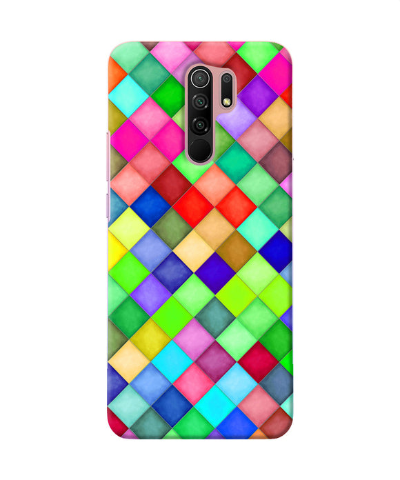 Abstract Colorful Squares Redmi 9 Prime / Poco M2 / M2 Reloaded Back Cover