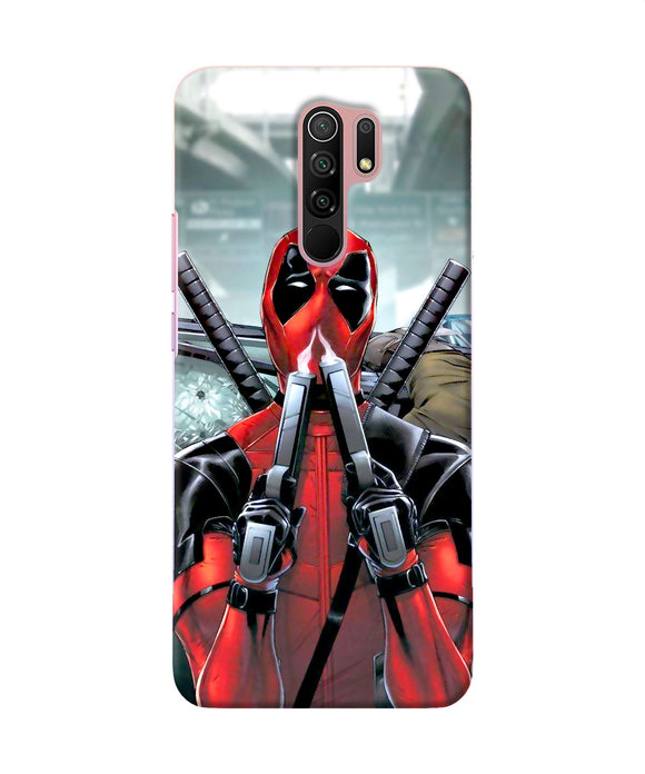 Deadpool With Gun Redmi 9 Prime / Poco M2 / M2 Reloaded Back Cover