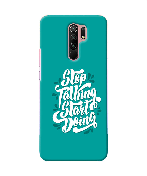 Stop Talking Start Doing Quote Redmi 9 Prime / Poco M2 / M2 Reloaded Back Cover