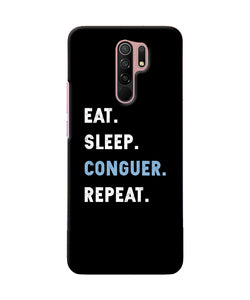 Eat Sleep Quote Redmi 9 Prime / Poco M2 / M2 Reloaded Back Cover