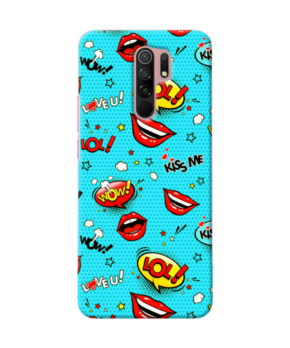 Lol Lips Print Redmi 9 Prime / Poco M2 / M2 Reloaded Back Cover