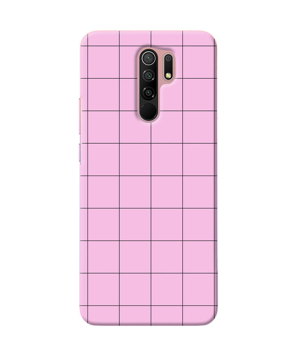 Pink Square Print Redmi 9 Prime / Poco M2 / M2 Reloaded Back Cover