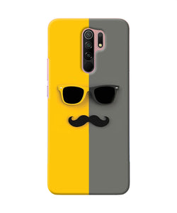 Mustache Glass Redmi Prime Poco M2 M2 Reloaded Back Cover