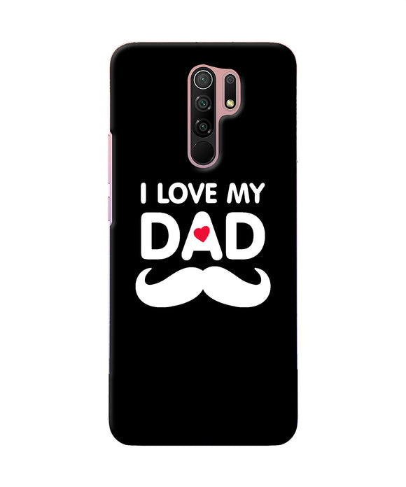 I Love My Dad Mustache Redmi 9 Prime / Poco M2 / M2 Reloaded Back Cover