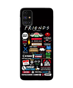 Friends Samsung M31s Back Cover