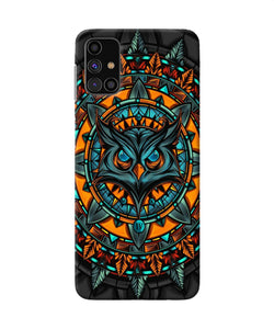 Angry Owl Art Samsung M31s Back Cover