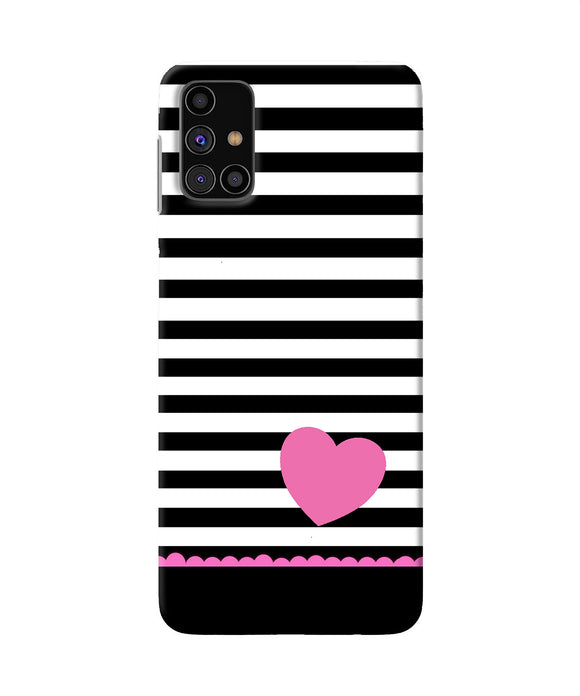 Abstract Heart Samsung M31s Back Cover