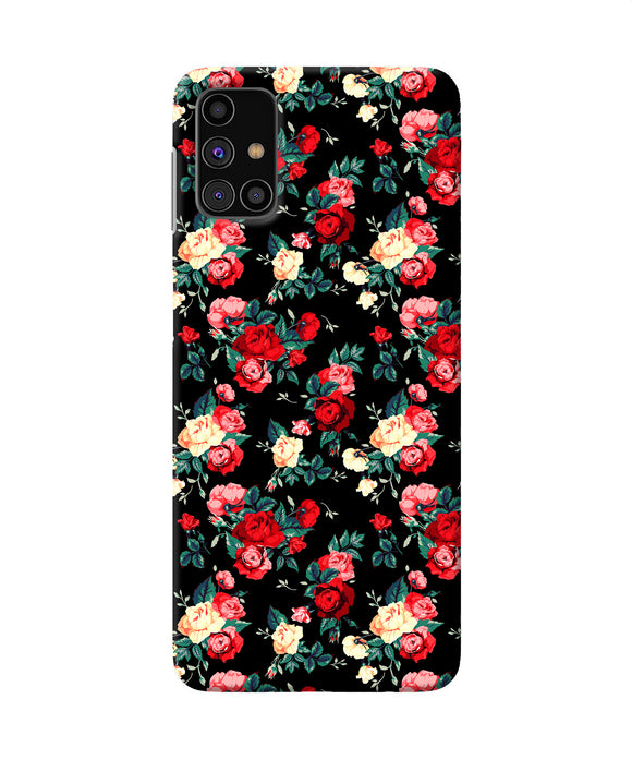 Rose Pattern Samsung M31s Back Cover