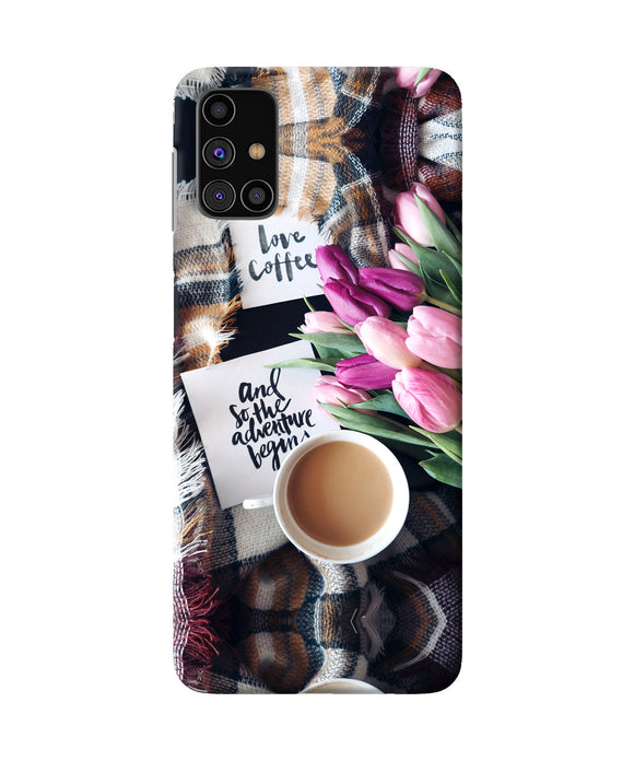 Love Coffee Quotes Samsung M31s Back Cover