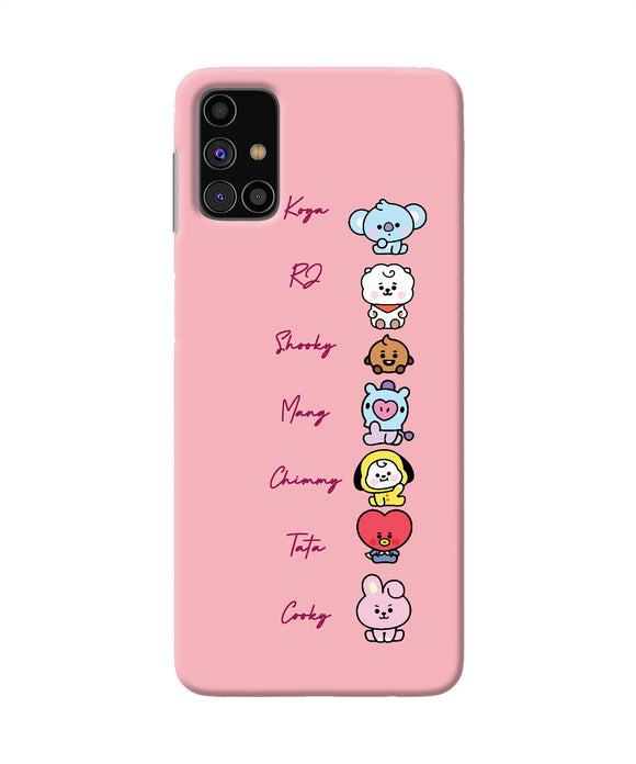 BTS names Samsung M31s Back Cover