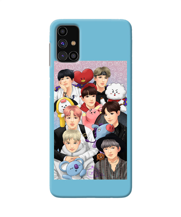 BTS with animals Samsung M31s Back Cover