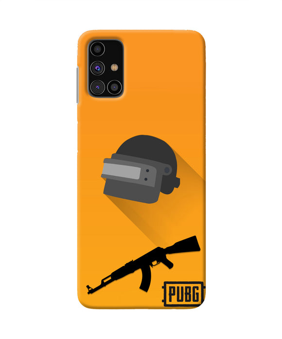 PUBG Helmet and Gun Samsung M31s Real 4D Back Cover