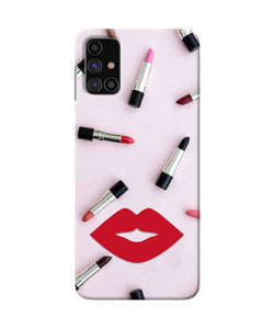 Lips Lipstick Shades Samsung M31s Real 4D Back Cover