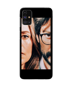 Money Heist Professor With Rachel Samsung M31s Back Cover