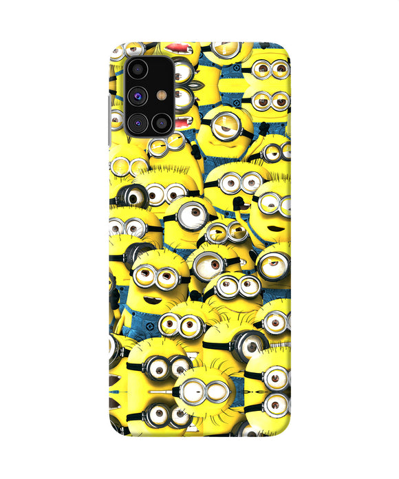 Minions Mini Crowd Samsung M31s Back Cover