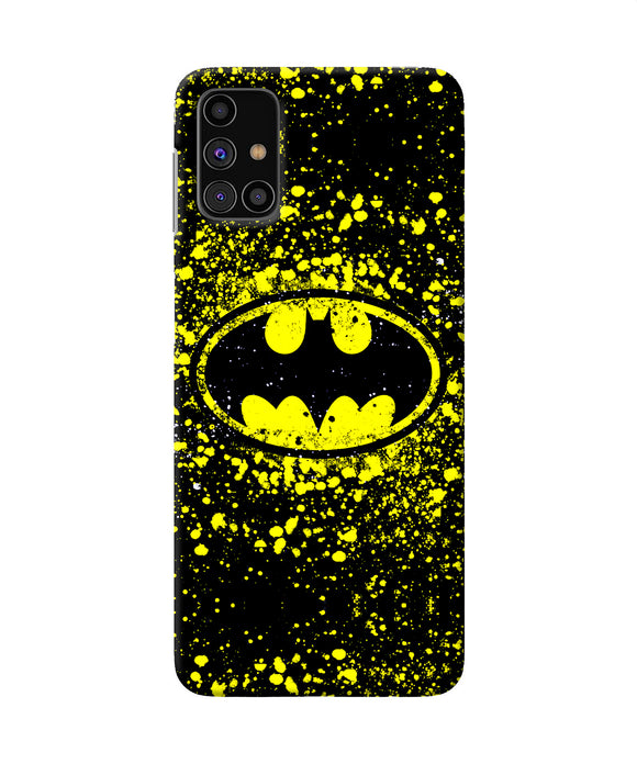 Batman Last Knight Print Yellow Samsung M31s Back Cover