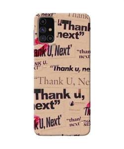 Thank You Next Samsung M31s Back Cover