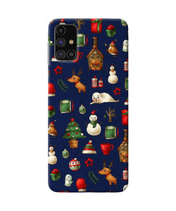 Canvas Christmas Print Samsung M31s Back Cover