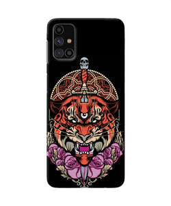 Abstract Tiger Samsung M31s Back Cover