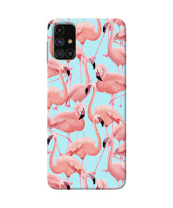 Abstract Sheer Bird Print Samsung M31s Back Cover