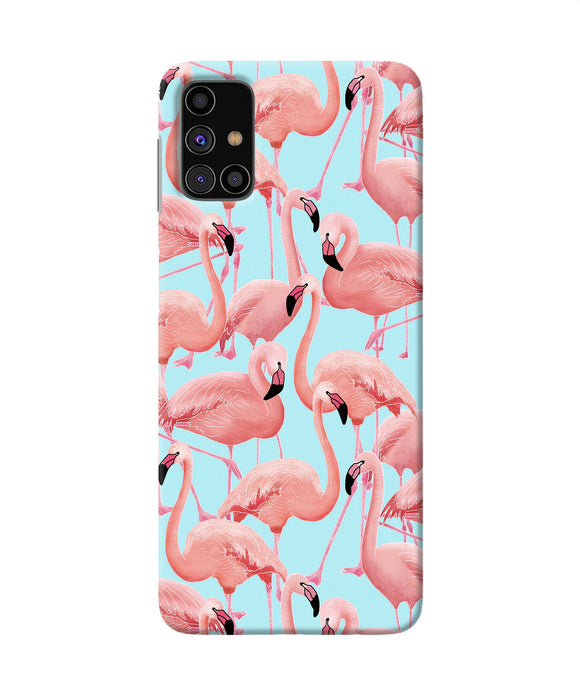 Abstract Sheer Bird Print Samsung M31s Back Cover