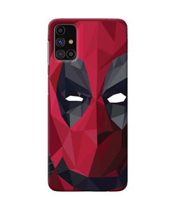 Abstract Deadpool Mask Samsung M31s Back Cover