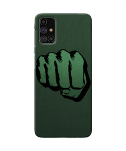 Hulk Smash Logo Samsung M31s Back Cover