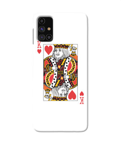 Heart King Card Samsung M31s Back Cover