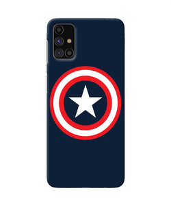 Captain America Logo Samsung M31s Back Cover