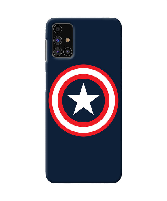 Captain America Logo Samsung M31s Back Cover