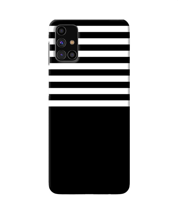 Black And White Print Samsung M31s Back Cover