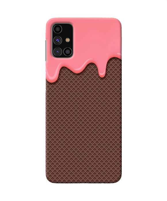 Waffle Cream Biscuit Samsung M31s Back Cover