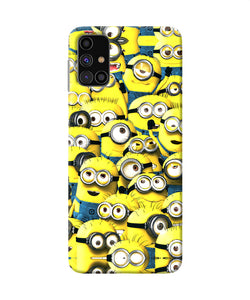 Minions Mini Crowd Samsung M31s Back Cover