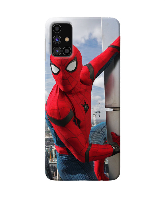 Spiderman On The Wall Samsung M31s Back Cover