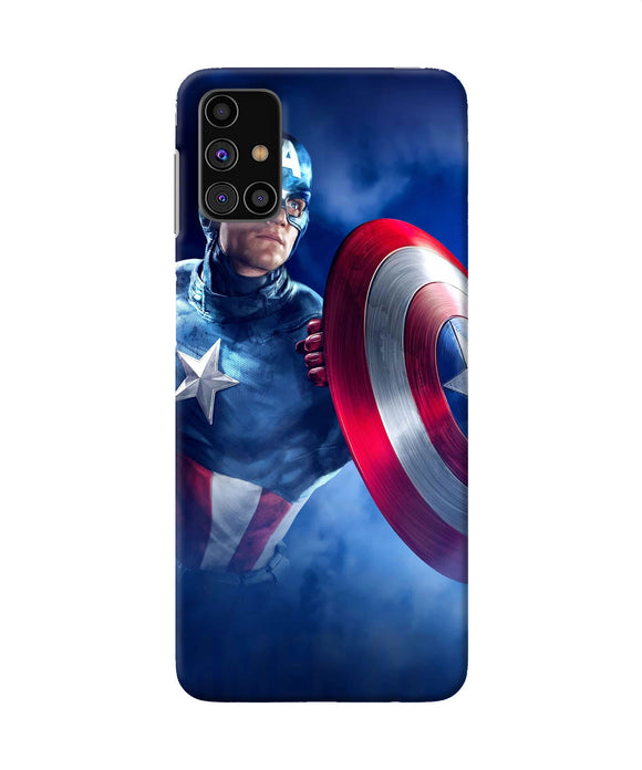 Captain America On Sky Samsung M31s Back Cover