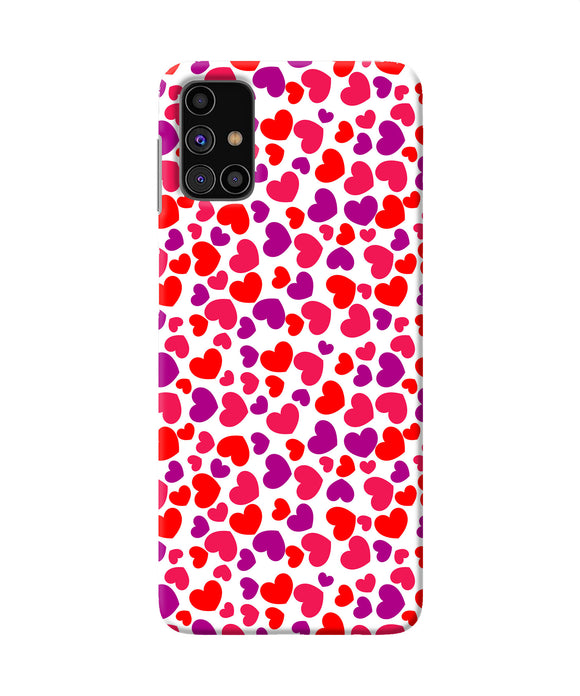 Red Heart Canvas Print Samsung M31s Back Cover