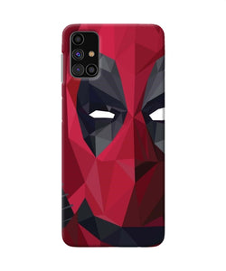 Abstract Deadpool Half Mask Samsung M31s Back Cover