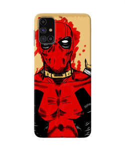 Blooded Deadpool Samsung M31s Back Cover