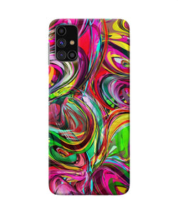 Abstract Colorful Ink Samsung M31s Back Cover