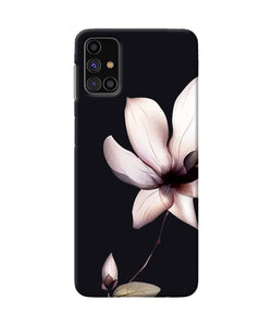 Flower White Samsung M31s Back Cover