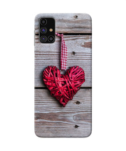 Lace Heart Samsung M31s Back Cover