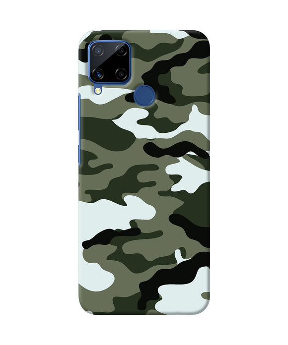 Camouflage Realme C15 Back Cover